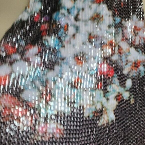 EXPRESS FLORAL Sequin Tank Top XS - Picture 6 of 9